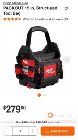 Milwaukee tool bag