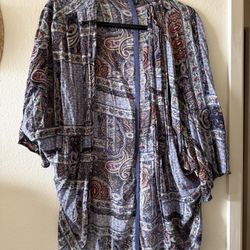 Women’s Paisley Open Cardigan- Size Small