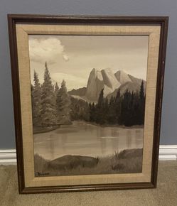 Davidson Original Mountain View painting 