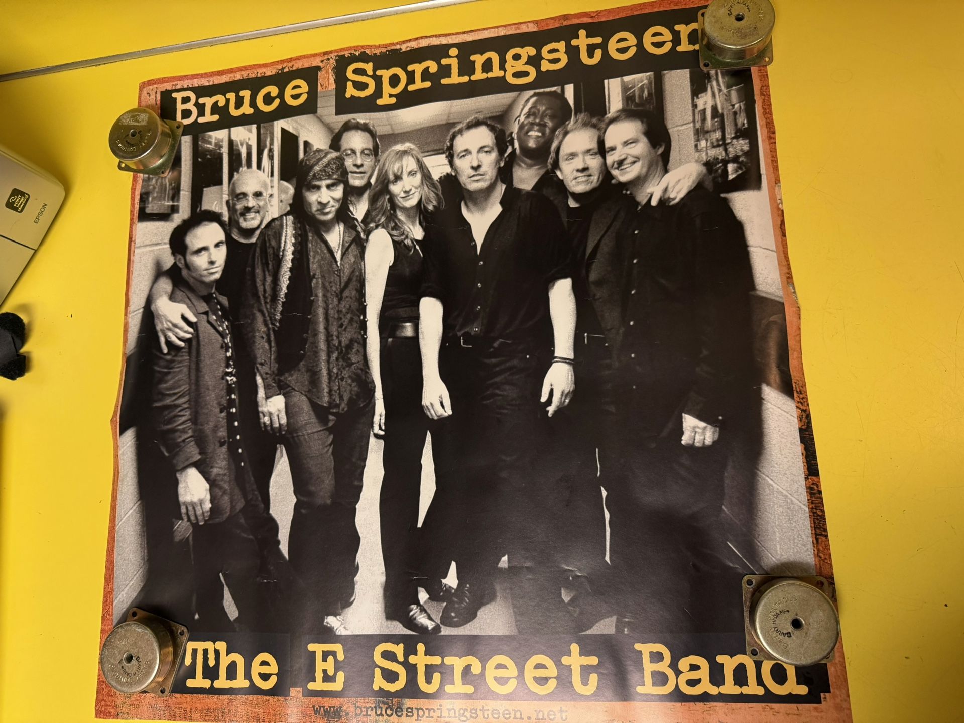 Vintage Bruce Springsteen East Street Band Promo Poster Live In New York