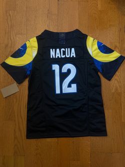 Black Los Angeles rams puca nacua jersey
