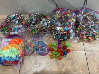 Party Light Up Items- 60 light up necklaces, 40 flower crown headbands never used +46 additional crowns
