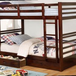 Twin Over Twin Bunkbed And Drawer Free Local Delivery