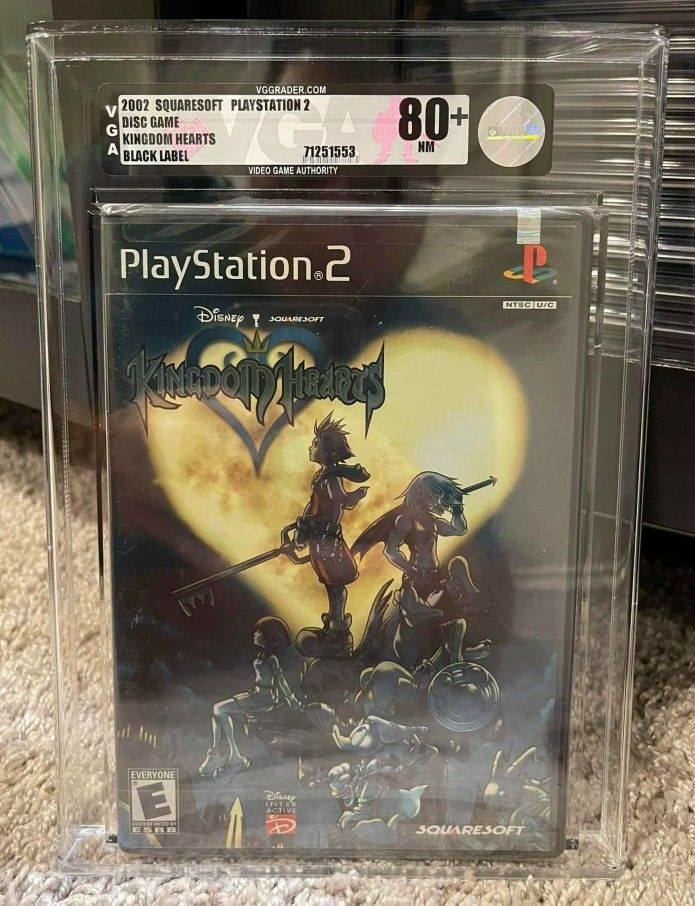 SEALED VGA 80+ NM Black Label KINGDOM HEARTS Playstation 2 PS2 WATA CGC - GRAIL