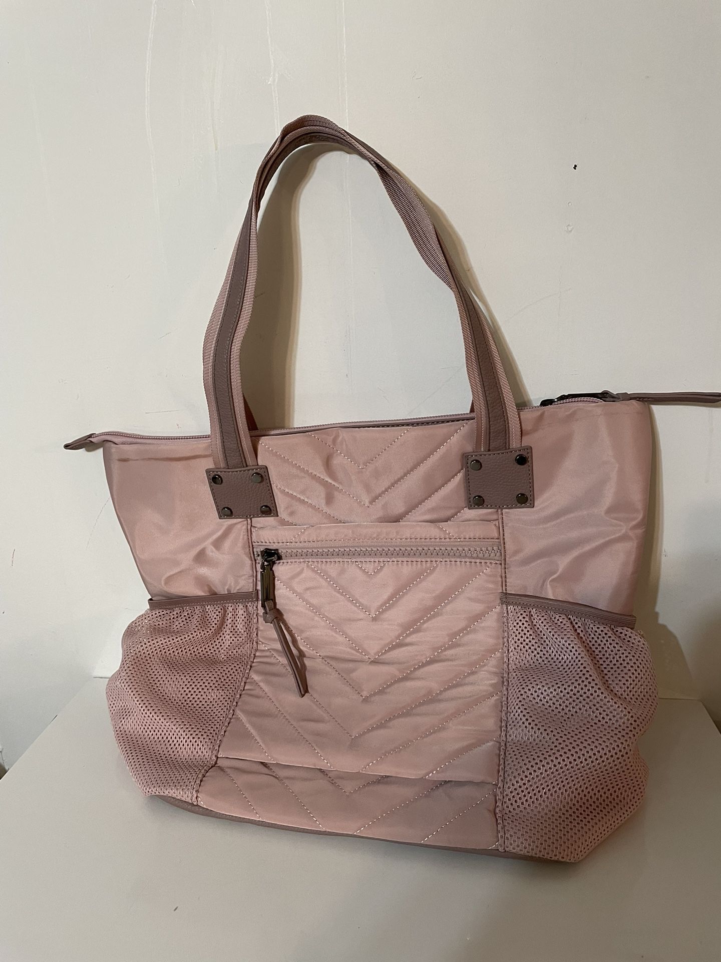 Large And Pretty Blush Colored Bag Like New