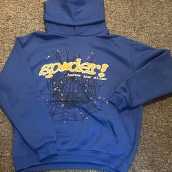 Blue spider hoodie 