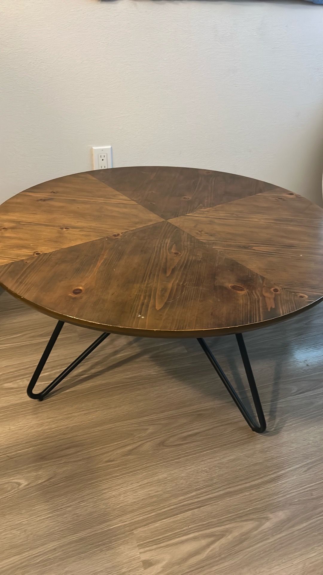 Round Wooden Coffee Table