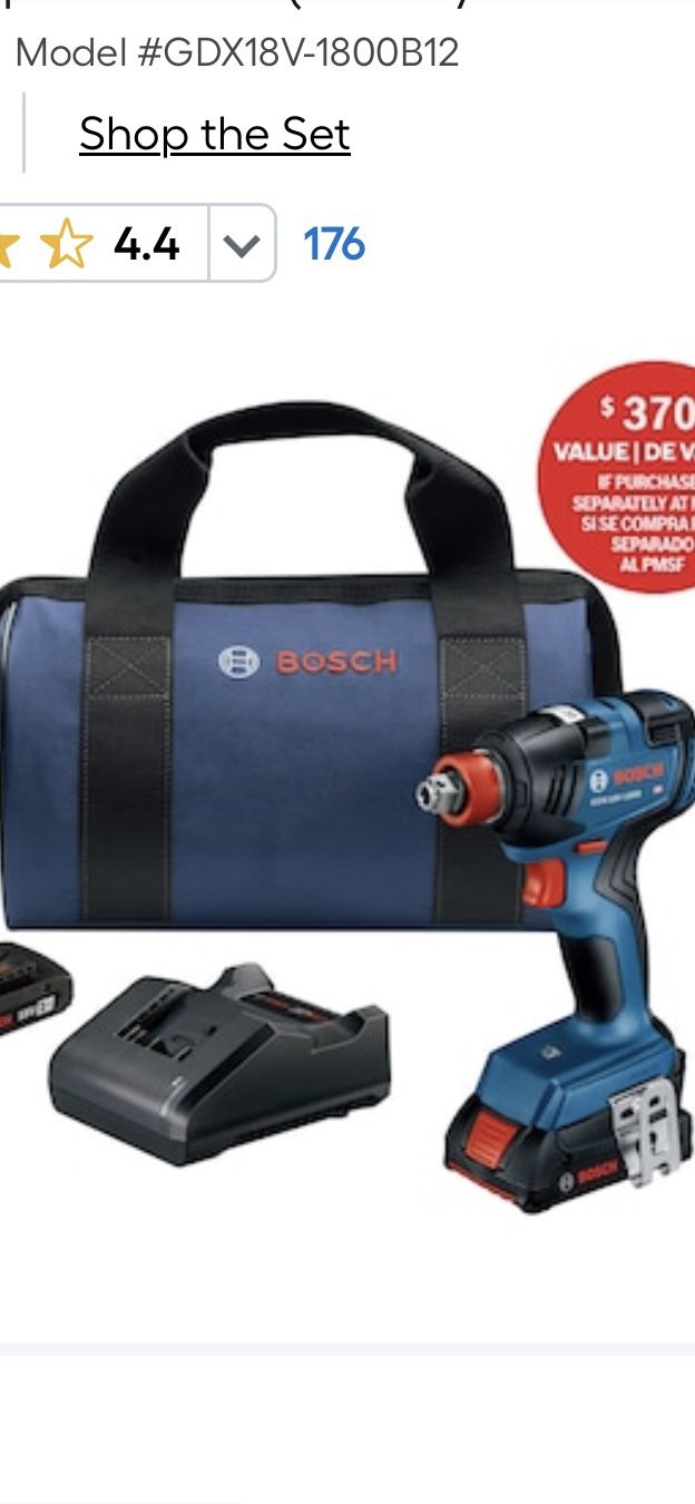 Bosch 18V Impact Drill Kit (**No Battery**)