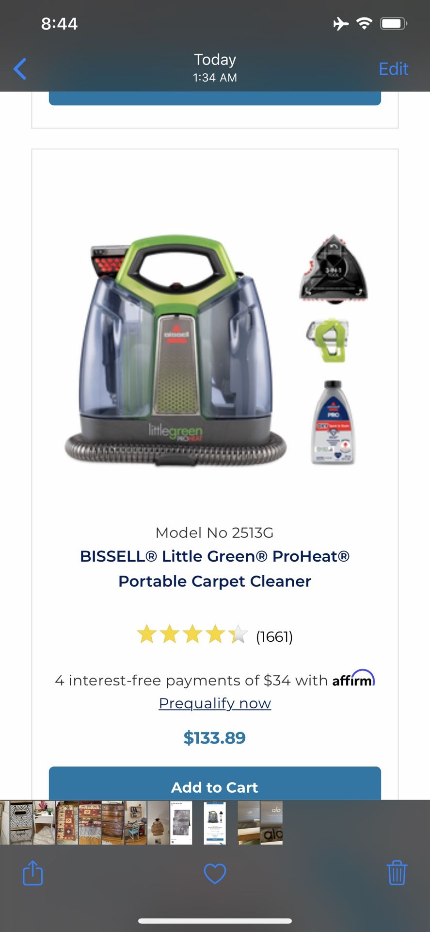 BISSELL® Little Green® ProHeat® portable deep cleaner