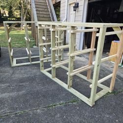 

---

🔥 Hand-Built Heavy-Duty Storage Rack – Perfect for 27-Gallon Totes! 🔥
Brand New • Extremely Sturdy • Built to Last