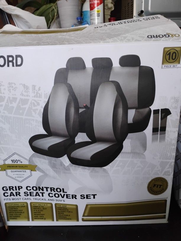 Grip Control Car Seat Cover Set 10 Pcs.