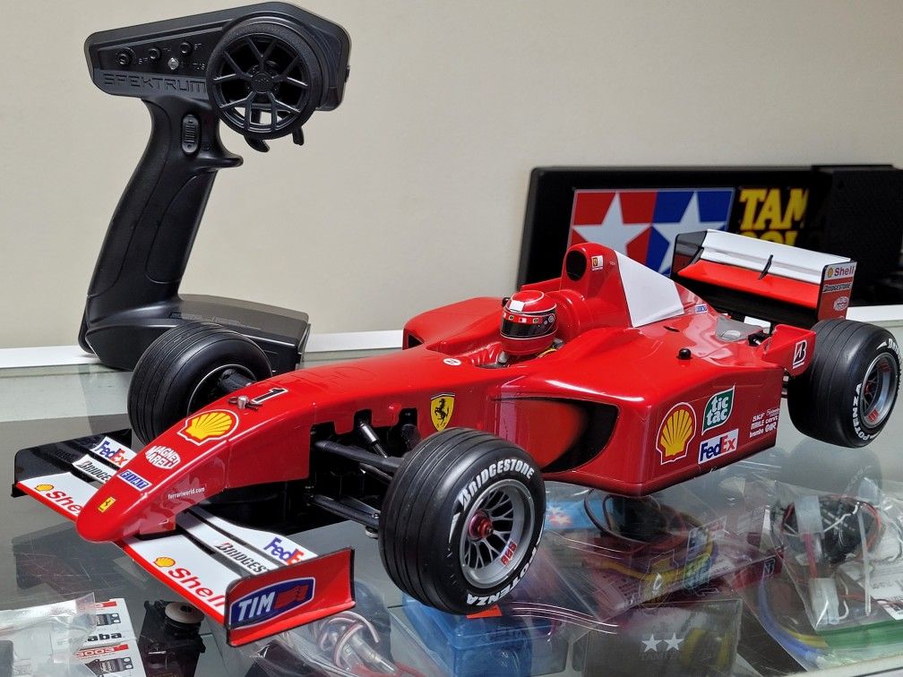 Tamiya 1/10 R/C F1 Ferrari F2001 4WD F201 ESC Spektrum Transmitter Upgrade Motor
