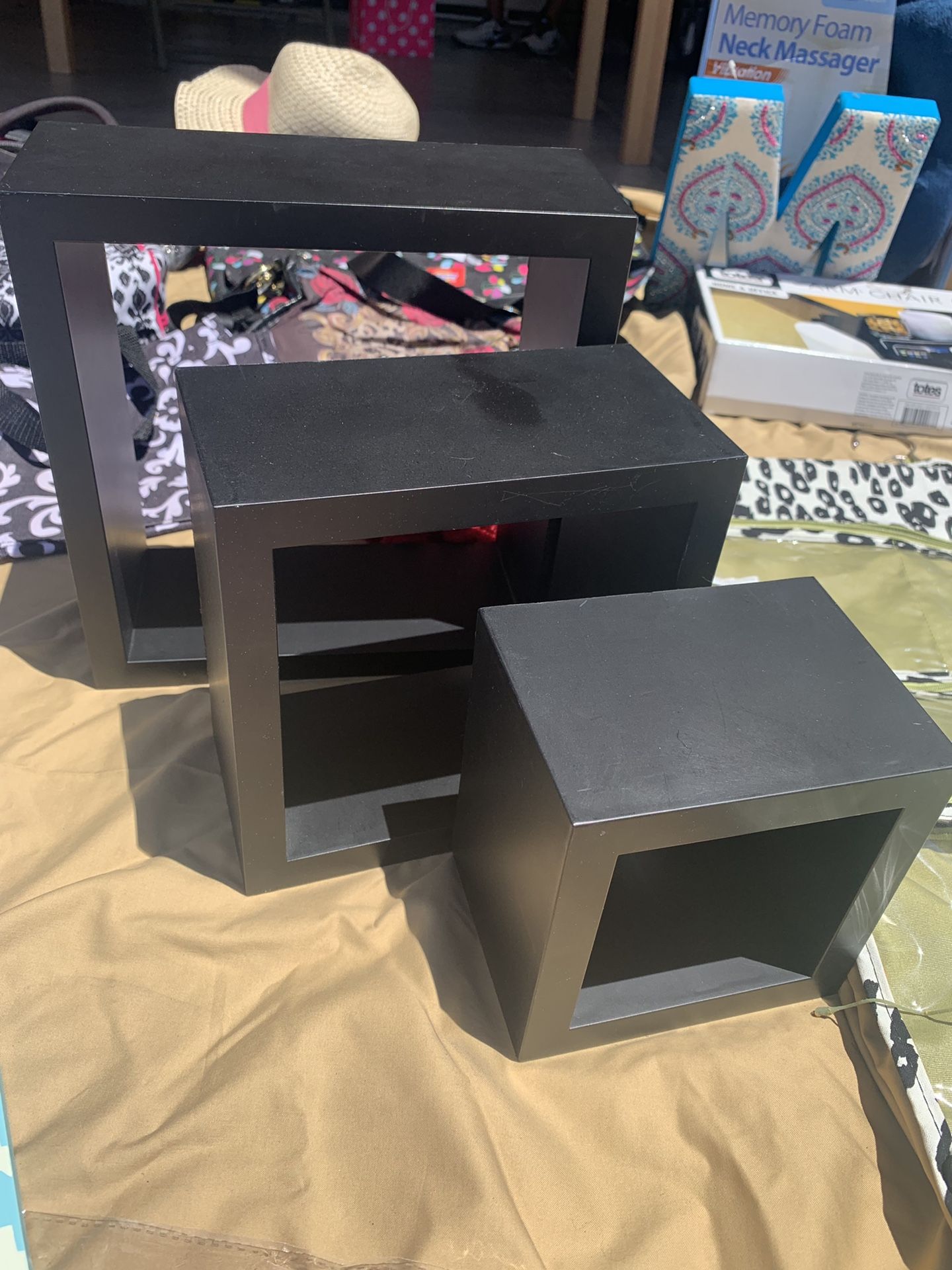 3pc wall cube shelves