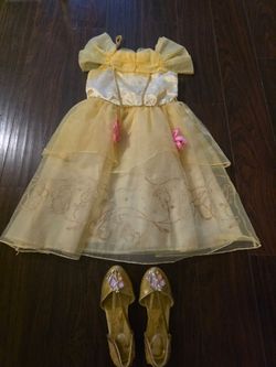 Bell dress costume with princess shoes