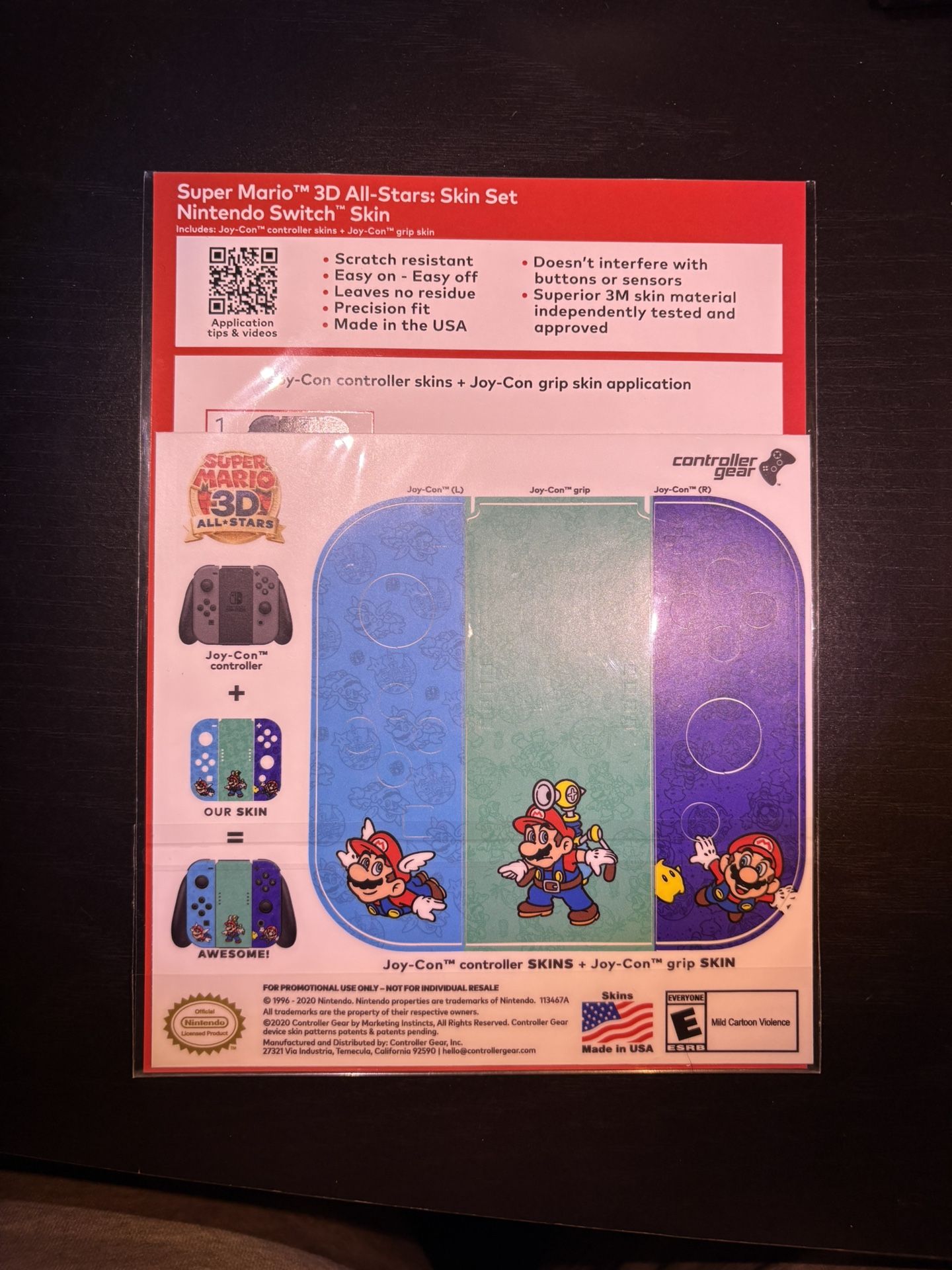 Super Mario 3D All-Stars Joy Con Wrap