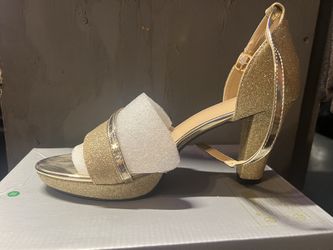 Gold High Heels