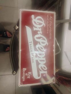 Dr Pepper Vintage Metal Advertising Sign
