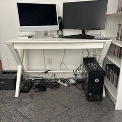 White desk