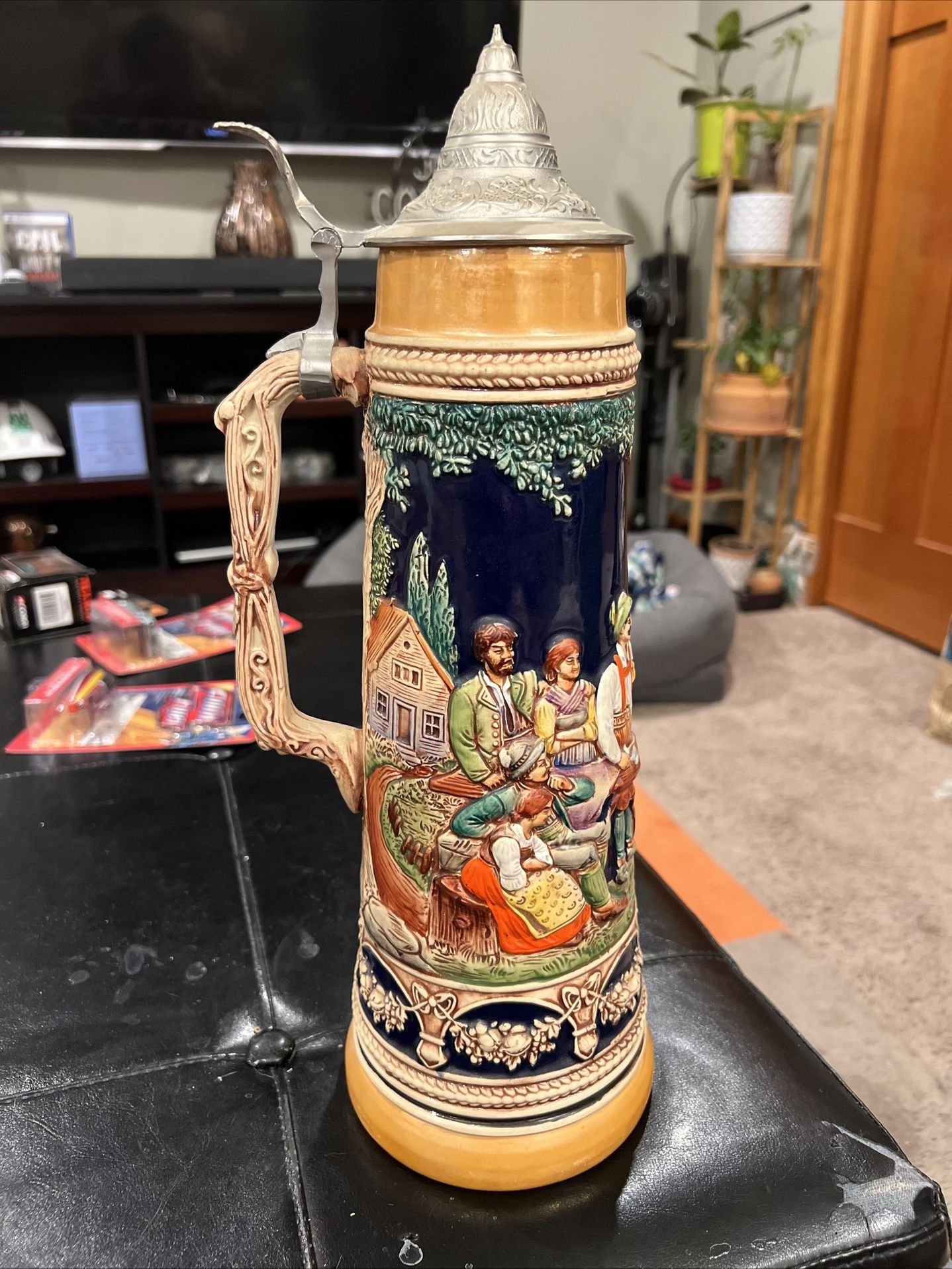 Vintage Deutsches Bundes-Gebrauchsmuster West German Beer Stein