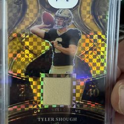 2025 Select Tyler Shough Draft Selections Gold Patch 2/10