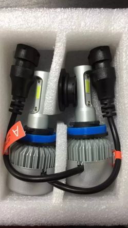 2pcs Car/Auto LED 8000LM 6500K*6 Months Warranty*Headlight Bulbs Low, High, Fog, Daytime, Luces Led, 9005, 9006, 9012, H1, H3, H7, H11, H4, 9007, H13