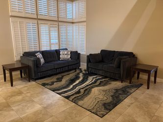 Sofa, Loveseat, tables & carpet!