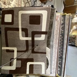 5x7 Area Rugs Carpet Rugs Modern Design Thick Colors Beige Brown