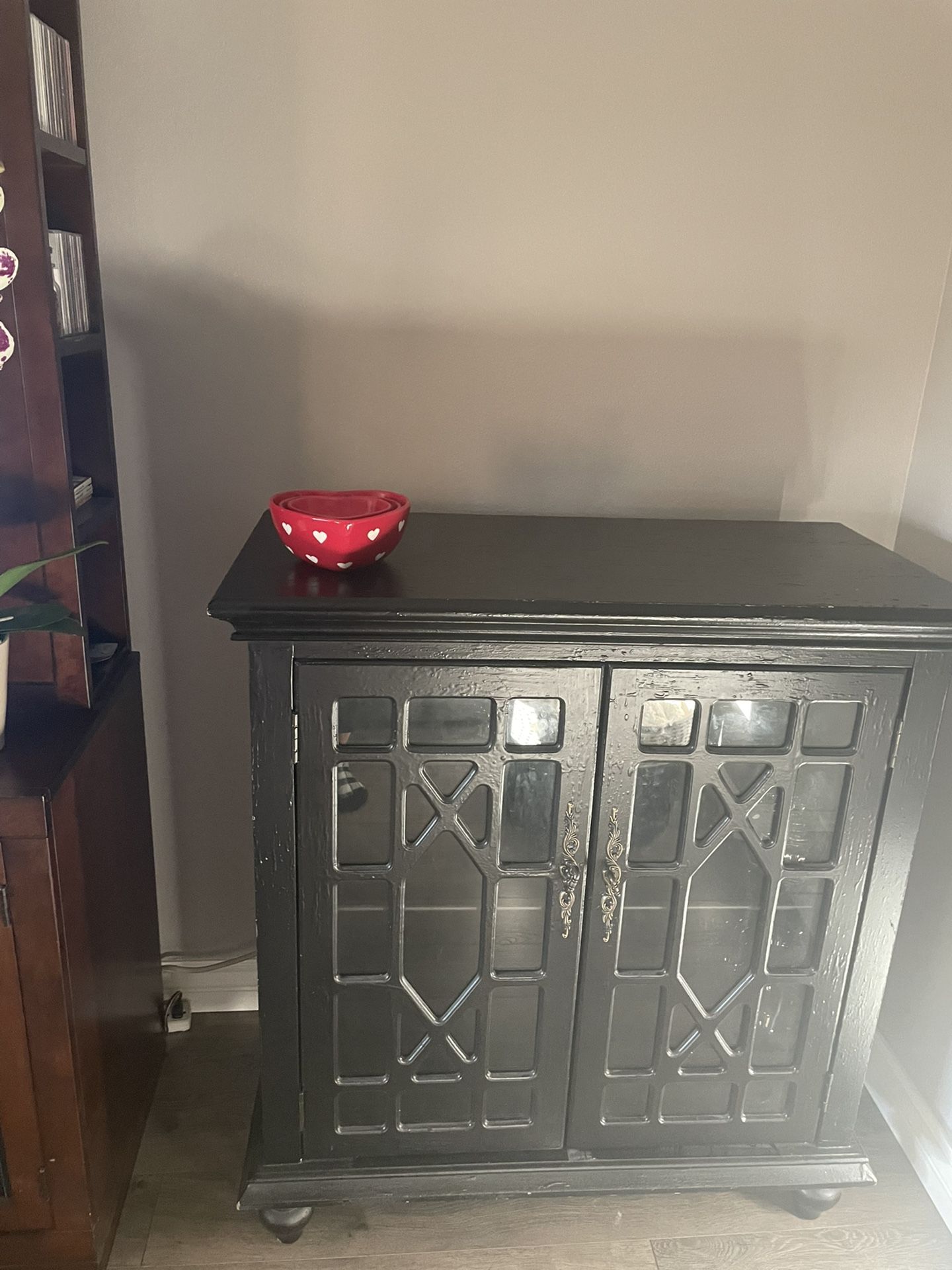 Coffee Table  And Black Cabinet 