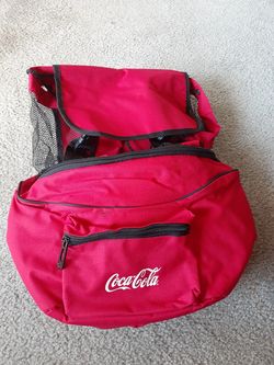 Coca Cola Backpack with cooler bag