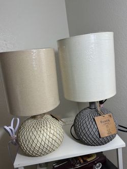 Rustic Table Lamps Set of Two