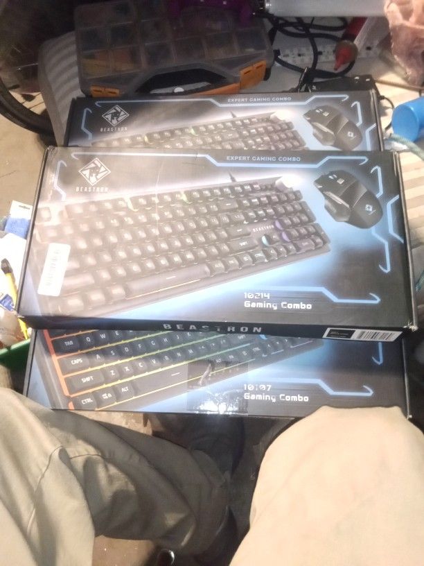 Beastron Gaming Combo Keyboards And Mice New