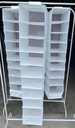 3 sets of organizers for closet or clothes rack or shoes or anything (in Des Moines) all white
