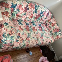 Floral Fold Out Couch 