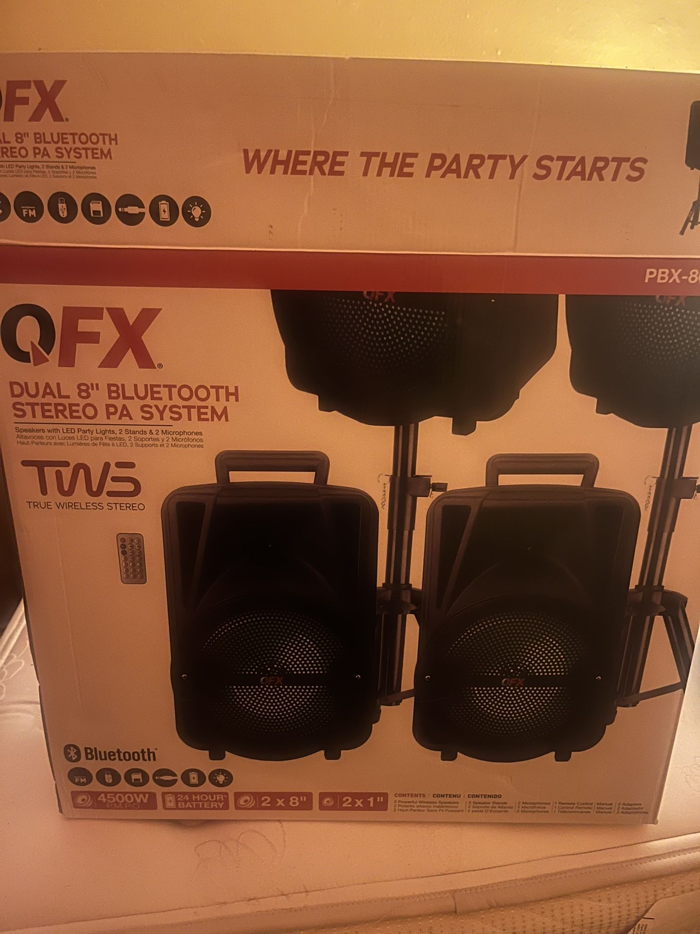 QFX Dual Bluetooth Speaker 