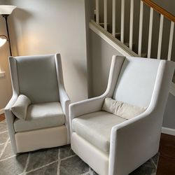 Two Matching Four Hands Easton Wing Chairs
