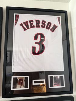 Allen Iverson Signed 76ers Jersey