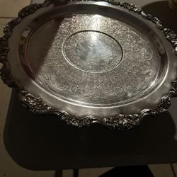 Silver Plated Cake Tray 