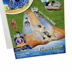 Bestway H2OGO! 18' Triple Water Slip N and Slide Kid's Pool Toys Outdoor SummerFirm $40