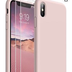 BNWW [3 in 1 iPhone Xs Max Case, Liquid Silicone iPhone Xs Max 6.5 inch Case,Full Body Slim Soft Microfiber Lining Protective,Compatible with iPhone X