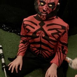 Star Wars Darth Mual Kids Costume With Mask