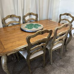 6 Chairs Table Set