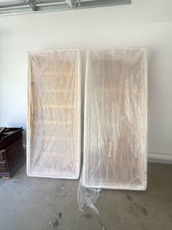 Set of 2 Extended Twin (Twin XL) Bed Platforms / Box Springs - $20