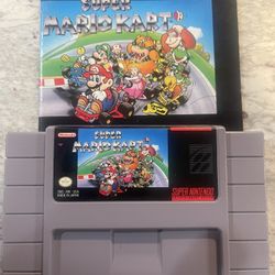 Super Mario Kart With Booklet For Super Nintendo SNES 