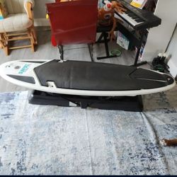 Surfset Fitness Board & Stand in great shape great for working out & for surfers to practice on no wave days, it acts like a real Surfboard, Its FUN!!