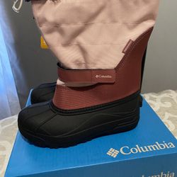Columbia Youth Powderbug Plus II Girls' Waterproof Snow Boots Size 6