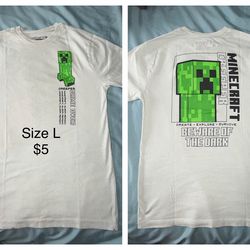Minecraft Kids shirts Size  L(10/12)