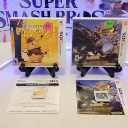 Nintendo 3DS Detective Pikachu Monster Hunter 4 Ultimate Video Game