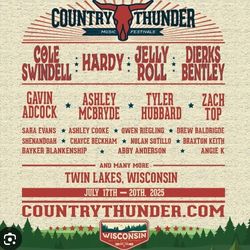 Wisconsin 4 Day Ga Country Thunder Tickets 