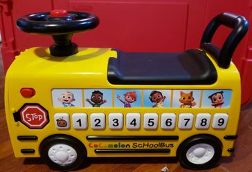 Cocomelon Ride-On School Bus Alphabet Numbers And Music