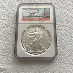 2011 American Silver Eagle NGC  MS69